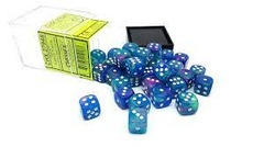 Chessex: Festive Waterlily/ White 16mm Set  CHX 27746